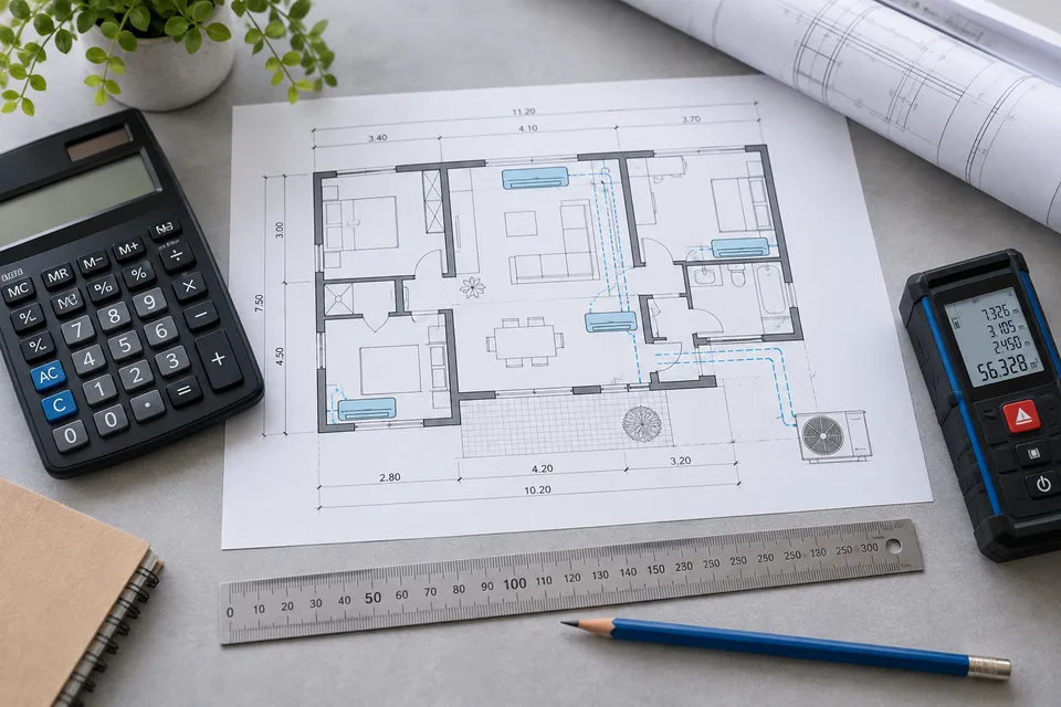 Calculatrice, plan de logement et instruments de mesure